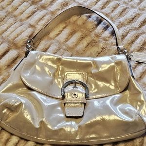 Coach gold iridesent bag